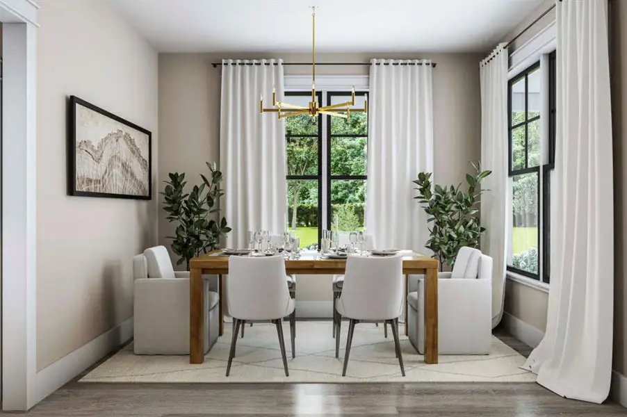 Furnished interior view inside a new home in Oak Water Ranch, Granbury (Image 5). Furnished interior view inside a new home in Oak Water Ranch, Granbury (Image 5).