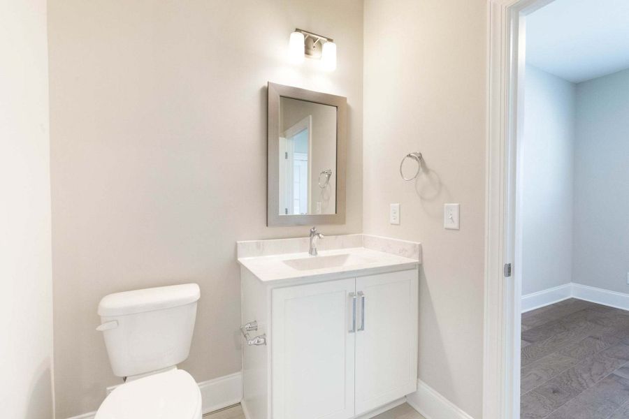 Representative furnished interior of a home built from the Austin by Caviness & Cates Communities in Bartlett Manor, Youngsville (Image 95).
