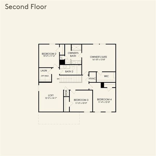 2D floor plan layout of this home in Avery Ridge, Gainesville, GA (Image 5). 2D floor plan layout of this home in Avery Ridge, Gainesville, GA (Image 5).