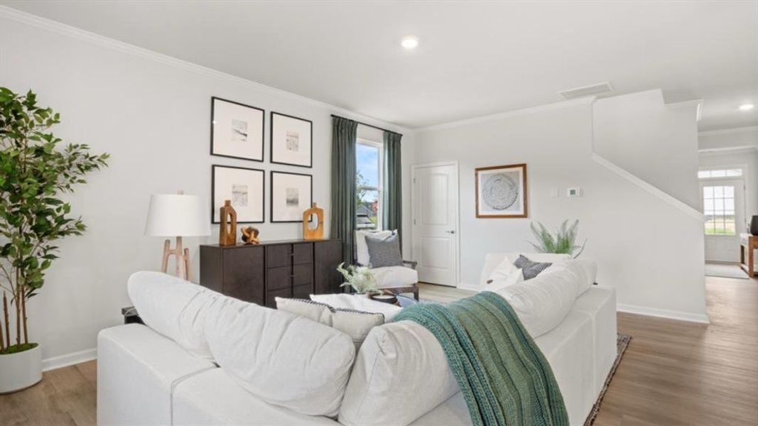 Furnished interior view inside a new home in Fairway 17 at Mirror Lake, Villa Rica (Image 27).