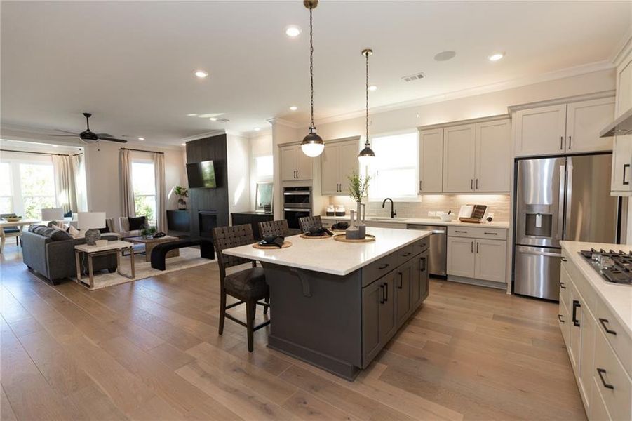 Furnished interior view inside a new home in Aberdeen, Hoschton (Image 17).