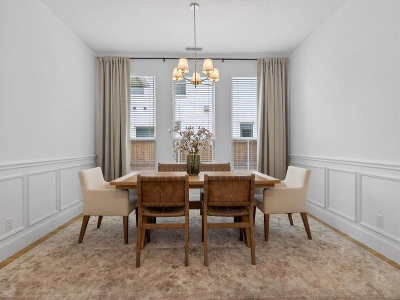 Furnished interior view inside a new home in Light Farms Graham/Reagan, Celina (Image 17). Furnished interior view inside a new home in Light Farms Graham/Reagan, Celina (Image 17).