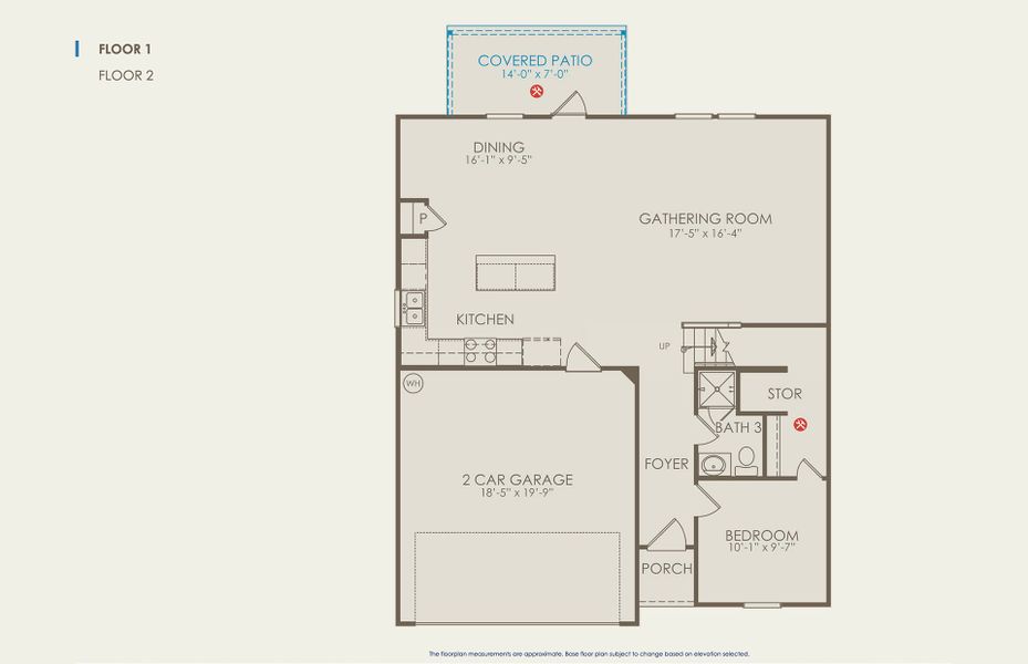 Sandalwood Floor Plan, Quick Move-In Home, Floor 1 Sandalwood Floor Plan, Quick Move-In Home, Floor 1