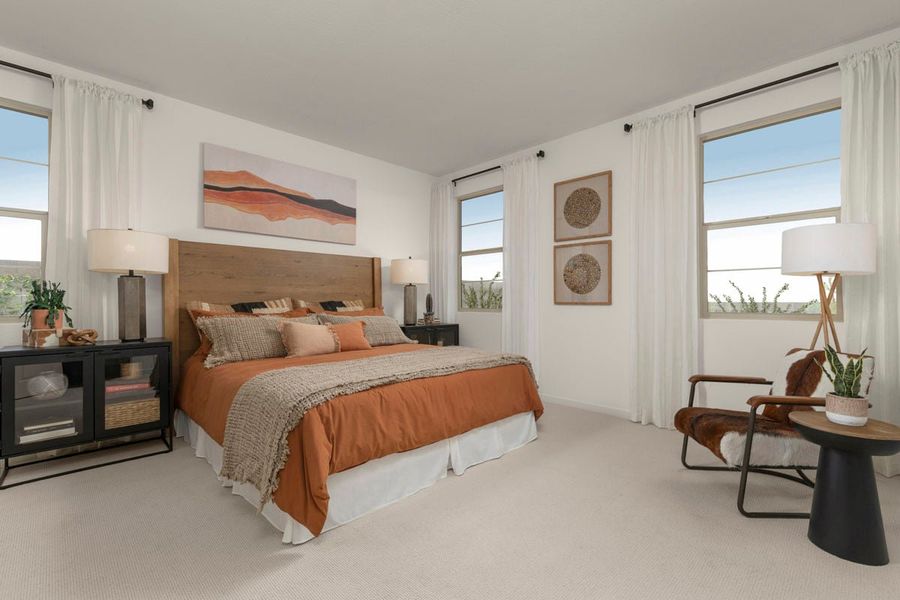 Representative furnished interior of a home built from the 2128 Modeled by KB Home in Mesquite at Teravalis, Buckeye (Image 8).