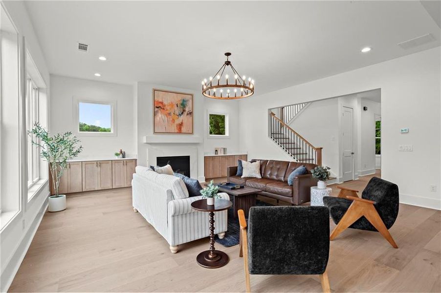 Furnished interior view inside a new home in , Marietta (Image 61). Furnished interior view inside a new home in , Marietta (Image 61).