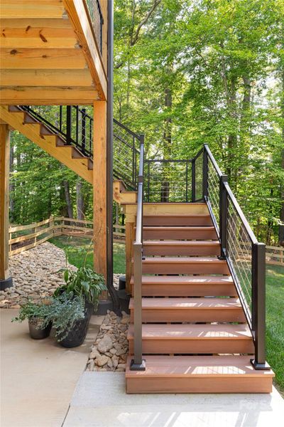 Exterior details and patio area of a home in , Weaverville (Image 26).