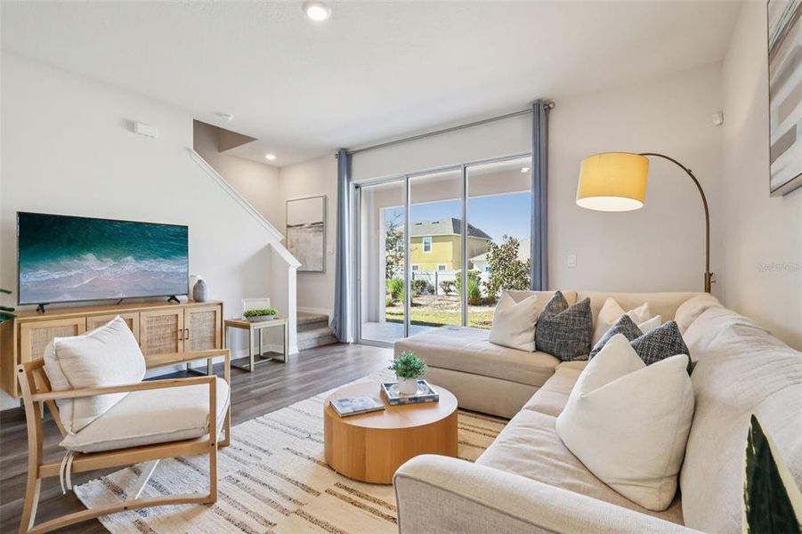Furnished interior view inside a new home in , Davenport (Image 15).