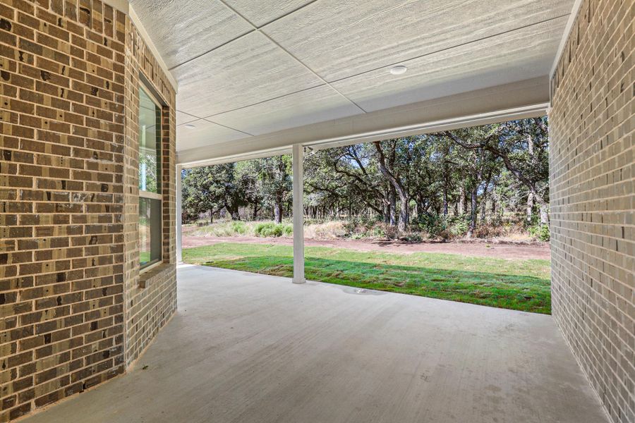 Representative exterior details of a home built from the McKinley V by Cheldan Homes in Arbor Oaks, Boyd (Image 38).