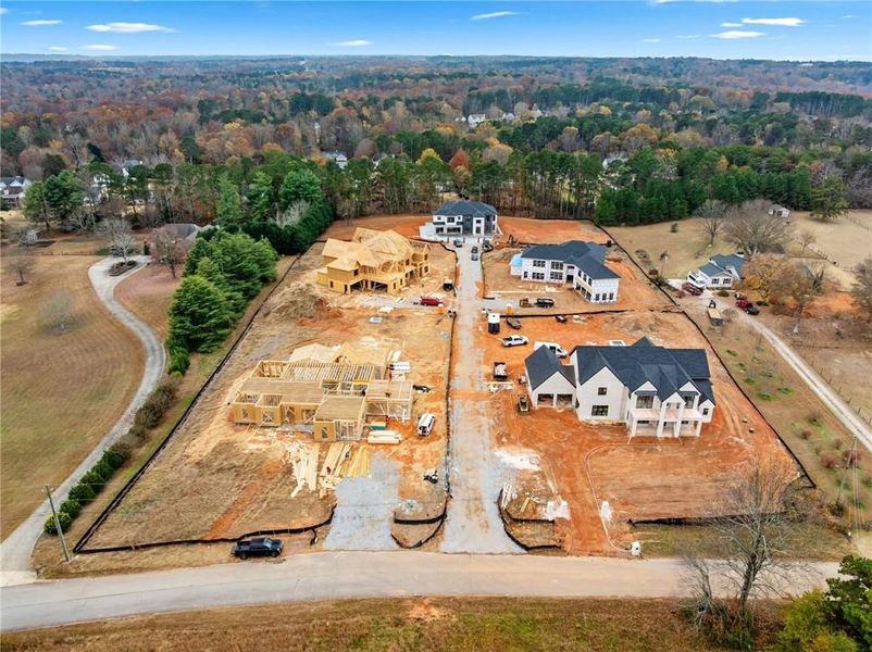 In-progress construction of a new home in , Buford, GA (Image 3).