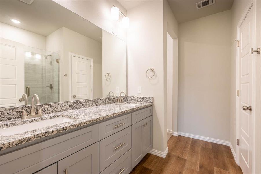 Furnished interior view inside a new home in Trails of Fossil Creek, Fort Worth (Image 8).