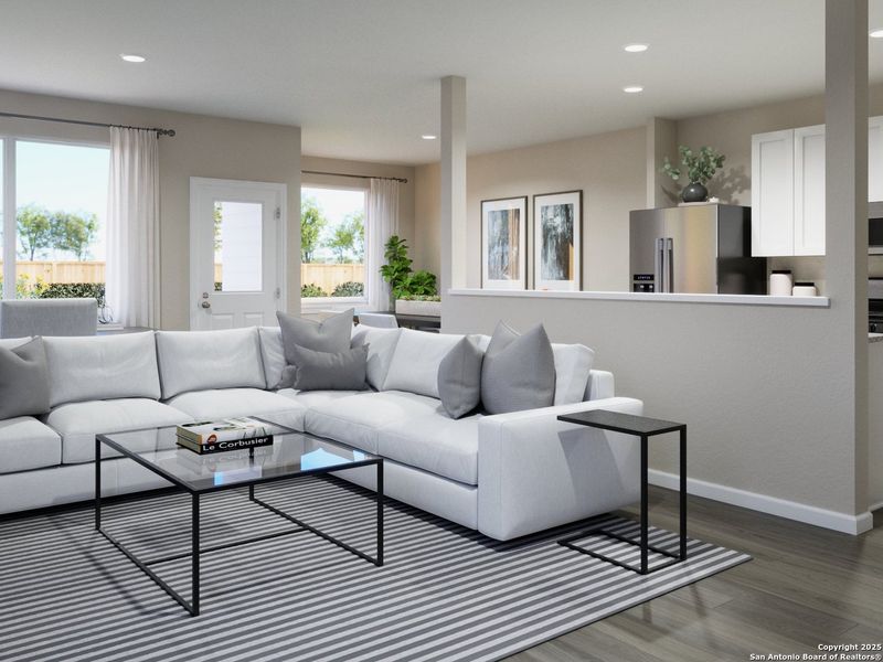 Furnished interior view inside a new home in Katzer Ranch, Converse (Image 13).