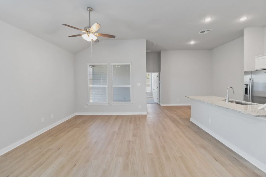 Representative unfurnished interior of a home built from the Duplex 1676 by TwoTen Communities in Amanda Park, San Antonio (Image 15).