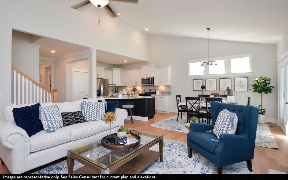 Furnished interior view inside a new home in McCain's Station, Gallatin (Image 11).