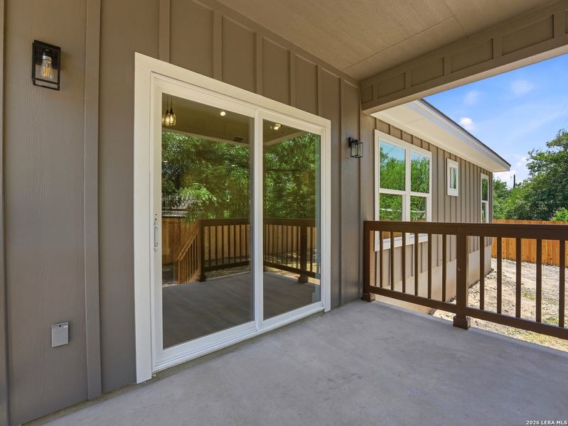 Exterior details and patio area of a home in , Kerrville (Image 26).