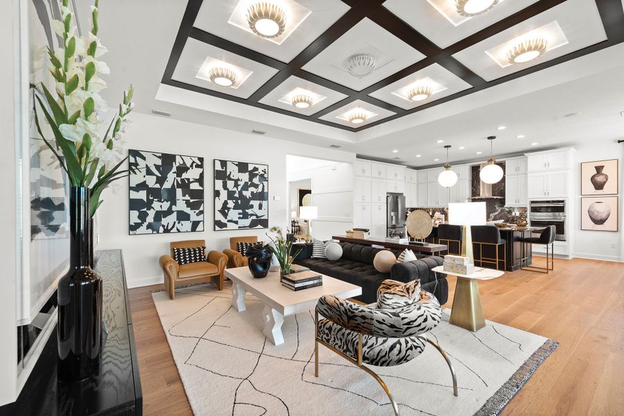 Representative furnished interior of a home built from the Emerald by GL Homes in Valencia Ridge (55+), Wesley Chapel (Image 8).