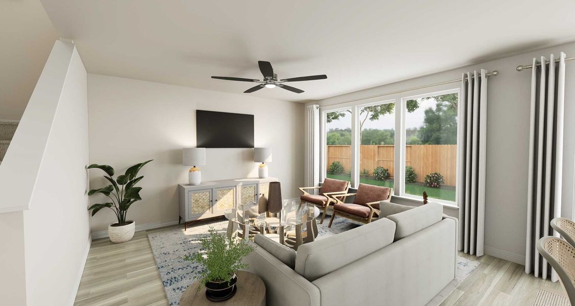 Furnished interior view inside a new home in Mason Woods, Cypress (Image 5).