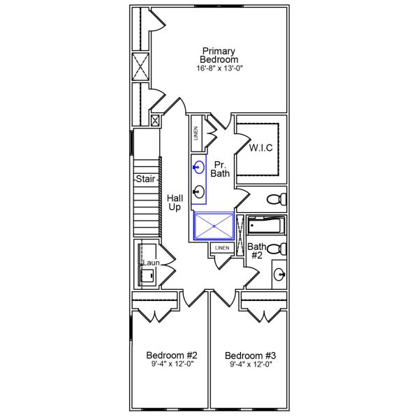 2D floor plan layout of this home in Sweetbrier, Durham, NC (Image 3).