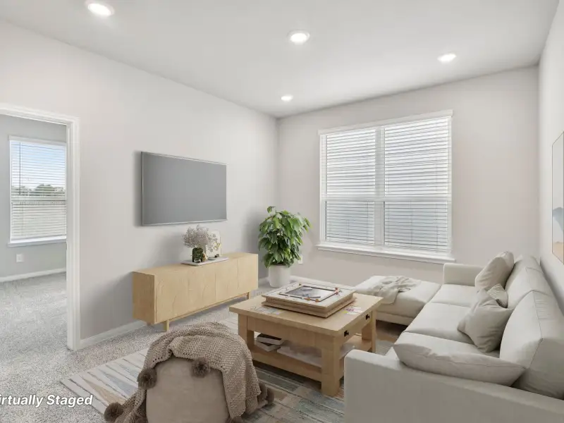 Furnished interior view inside a new home in Pinewood Trails - Luxe Series, Atascocita (Image 6). Furnished interior view inside a new home in Pinewood Trails - Luxe Series, Atascocita (Image 6).