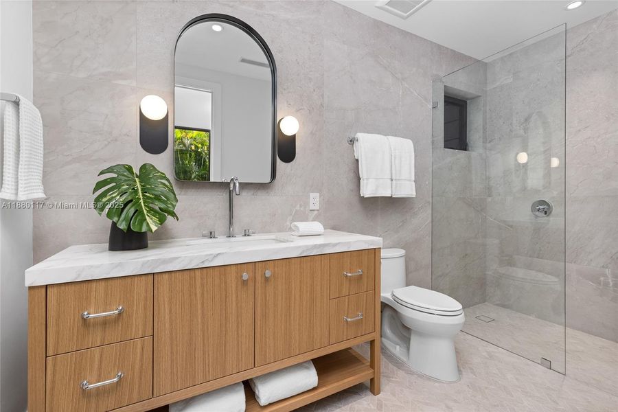 Furnished interior view inside a new home in , Miami (Image 45).