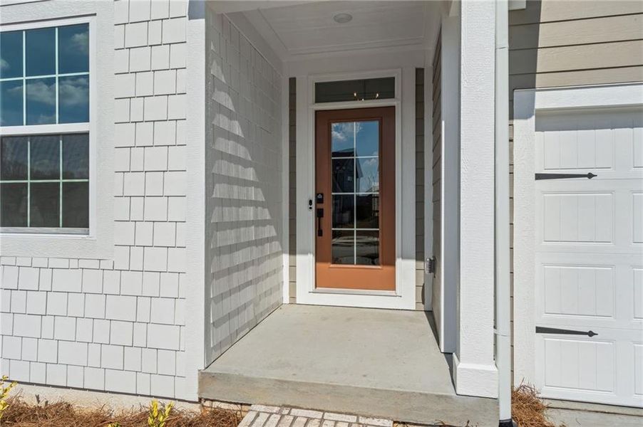 Exterior details and patio area of a home in The Reserve At Liberty Park, Braselton (Image 3).