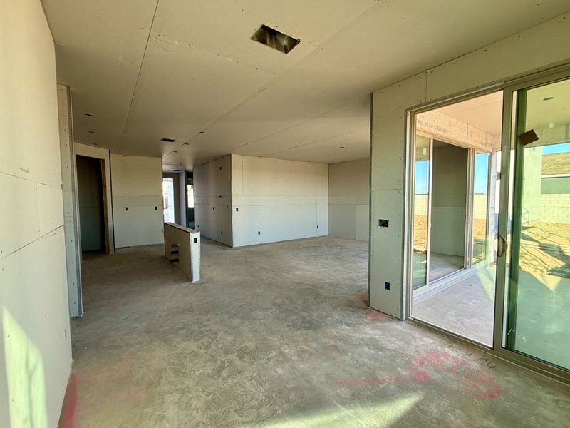 Dining nook to kitchen and great room