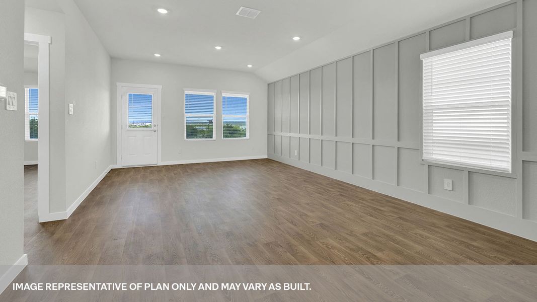 Representative unfurnished interior of a home built from the The Caroline by D.R. Horton in Mayfair, New Braunfels (Image 12).