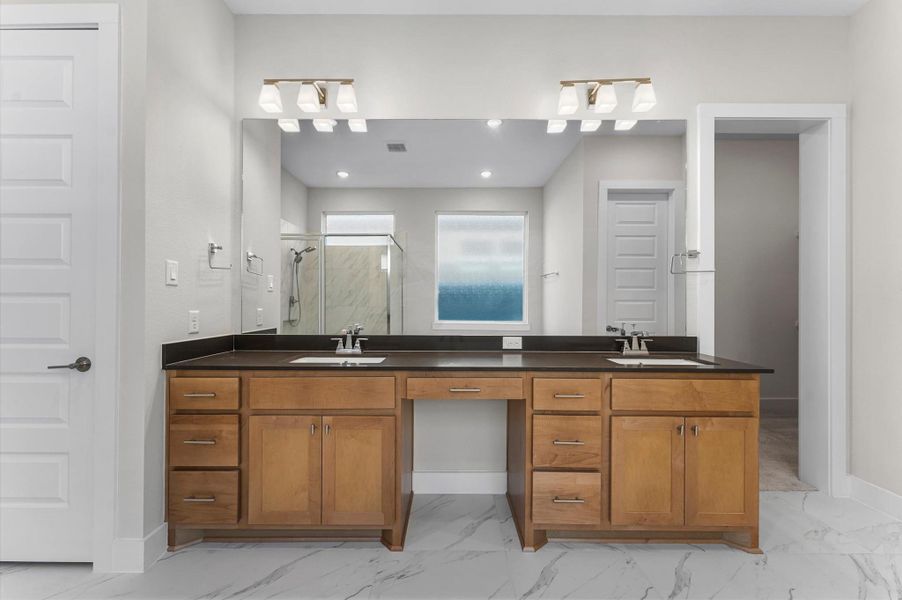 Furnished interior view inside a new home in Cross Creek Ranch, Fulshear (Image 29).