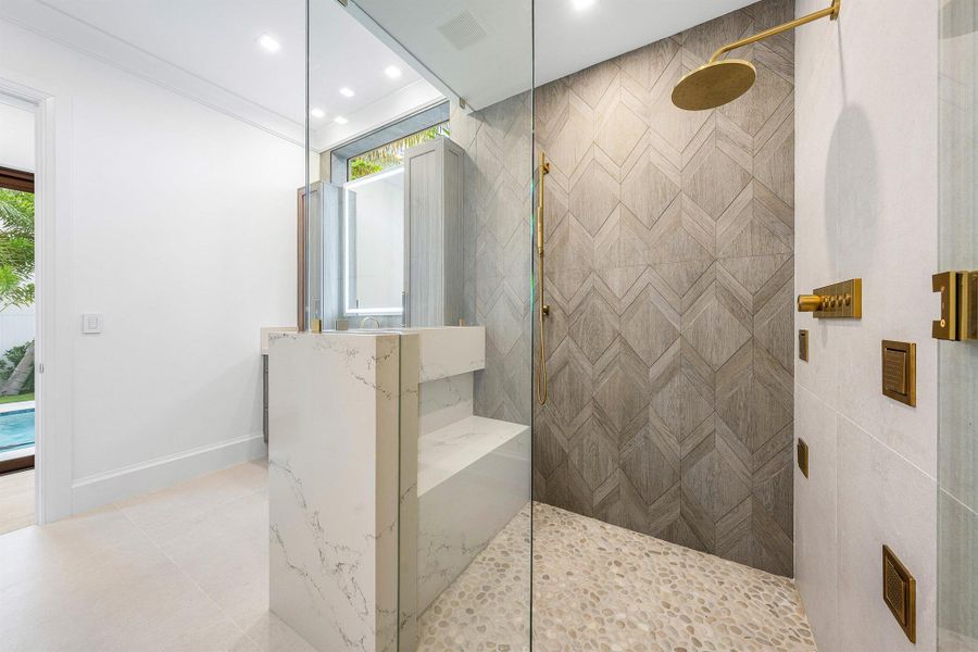 Furnished interior view inside a new home in , Boca Raton (Image 53).