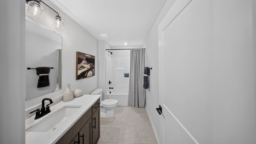 Furnished interior view inside a new home in Westport, York (Image 39).