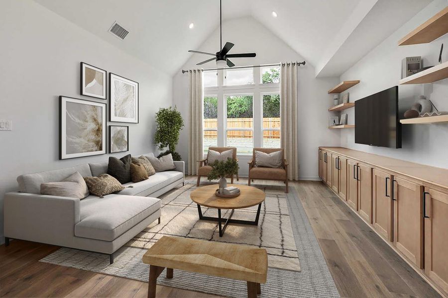 Furnished interior view inside a new home in Parkside Peninsula, Georgetown (Image 11). Furnished interior view inside a new home in Parkside Peninsula, Georgetown (Image 11).