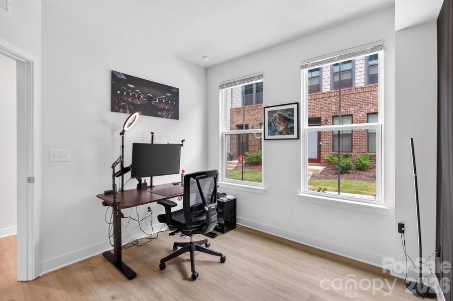 Furnished interior view inside a new home in Southrail Station, Charlotte (Image 11).