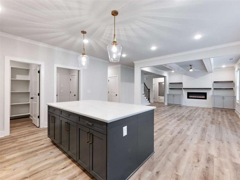 Furnished interior view inside a new home in , Buford (Image 7).