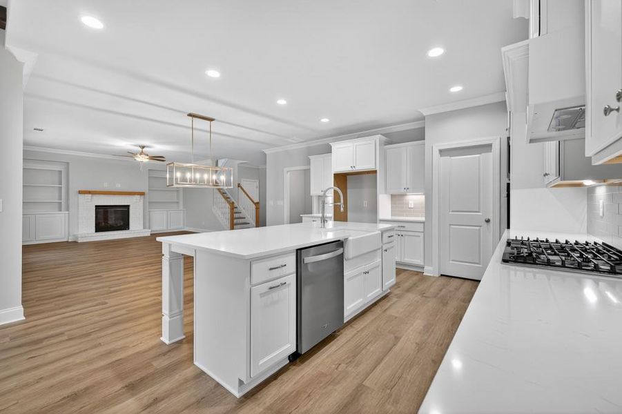 Furnished interior view inside a new home in Hemingway, Flowery Branch (Image 9).