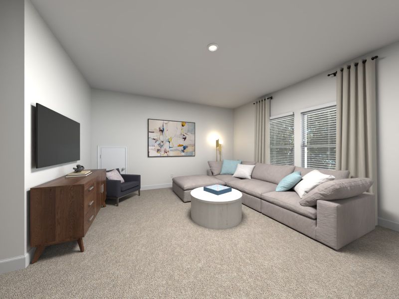 Furnished interior view inside a new home in Trivium Meadows, Newton (Image 6).