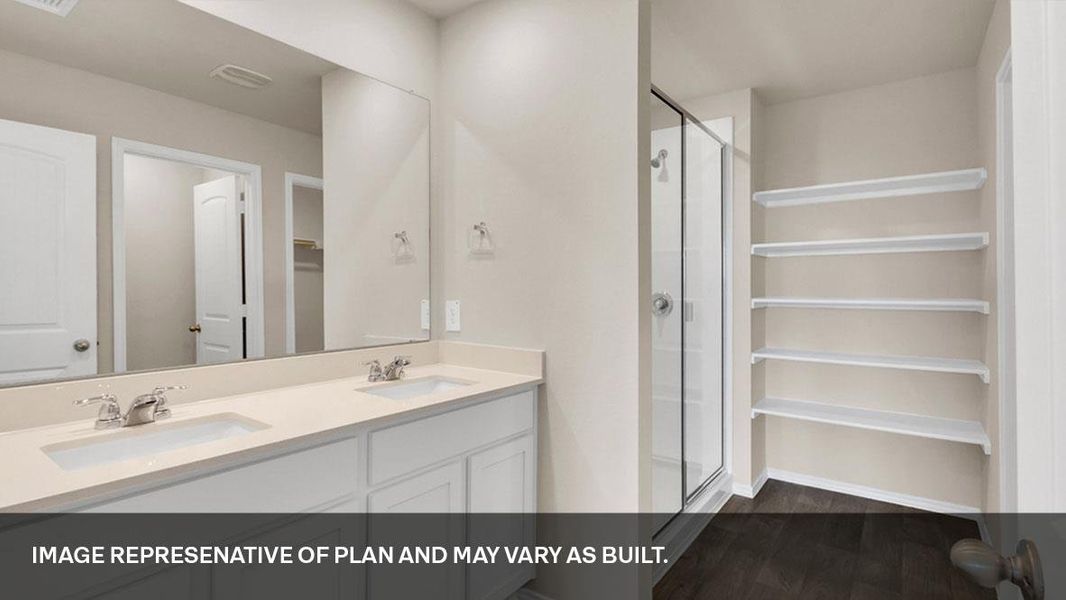 Furnished interior view inside a new home in Prairie Lakes, Buda (Image 3).