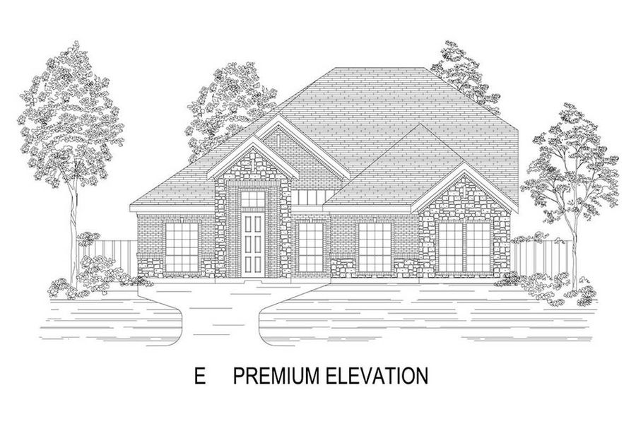 Representative rendering of the exterior for the Waterford 3FSW-EW (w/Game) by First Texas Homes (Image 8). Representative rendering of the exterior for the Waterford 3FSW-EW (w/Game) by First Texas Homes (Image 8).