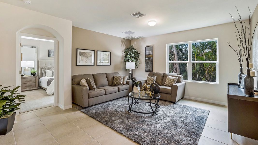 Representative furnished interior of a home built from the Cali by D.R. Horton in North Port - Express Series, North Port (Image 10).