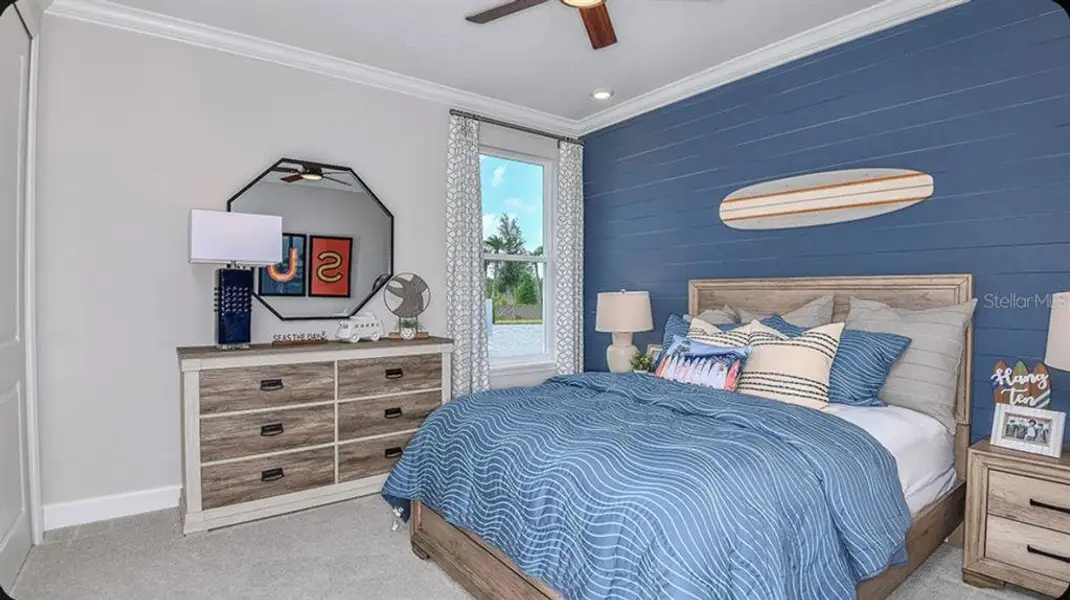 Furnished interior view inside a new home in Colbert Landings, Palm Coast (Image 9). Furnished interior view inside a new home in Colbert Landings, Palm Coast (Image 9).