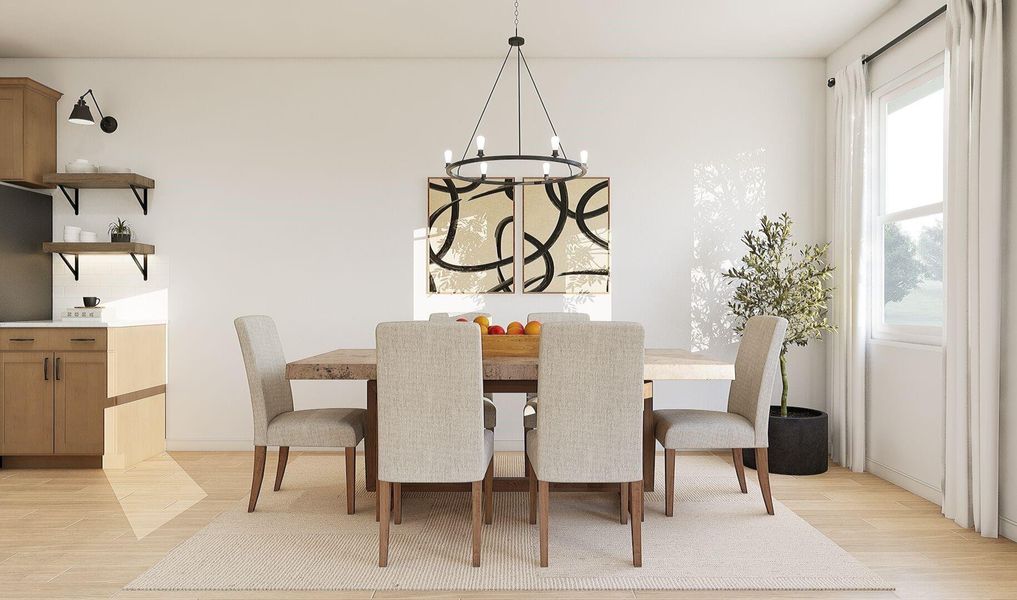 Charming dining area (*Artist rendering used for illustration purposes only.)