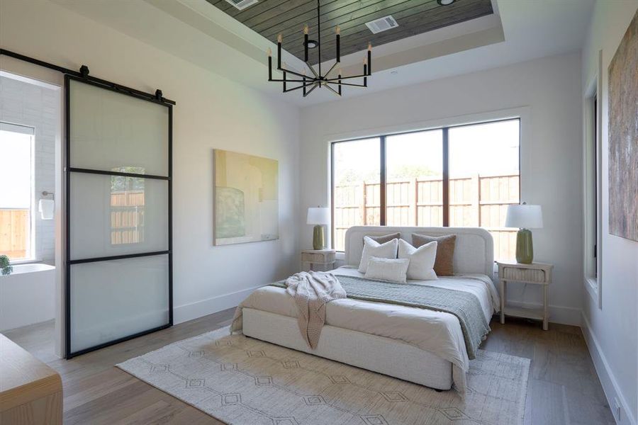 Furnished interior view inside a new home in Dove Station Luxury Series, Grapevine (Image 12). Furnished interior view inside a new home in Dove Station Luxury Series, Grapevine (Image 12).