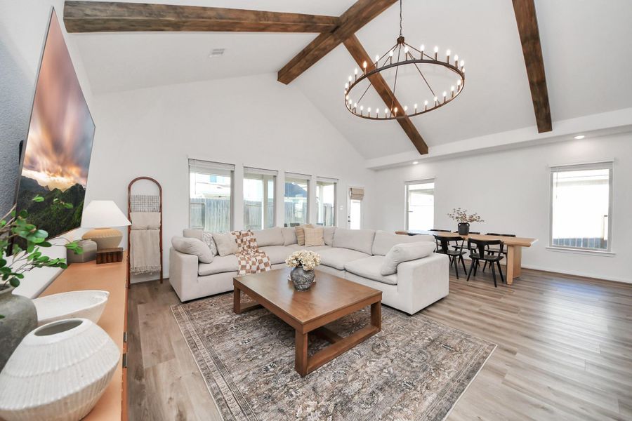 Furnished interior view inside a new home in Kings Mill, Kingwood (Image 20).