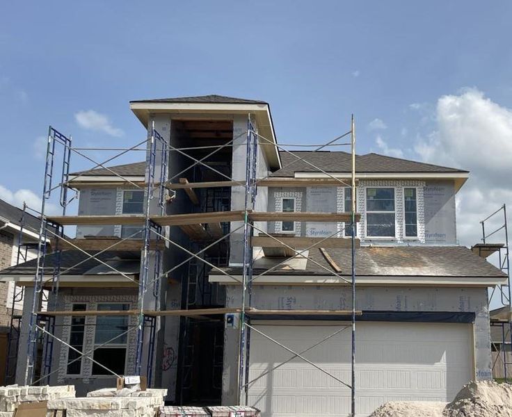 In-progress construction of a new home in , Waller, TX (Image 33).