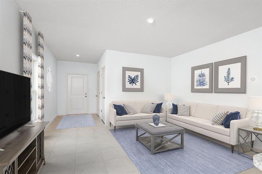 Representative furnished interior of a home built from the Alder by Ryan Homes in Vista Trace, Belleview (Image 6).