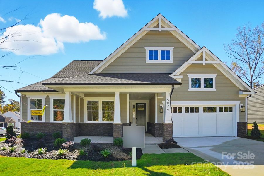 Front exterior of a new home in Rone Creek, Waxhaw, NC, highlighting curb appeal (Image 2).