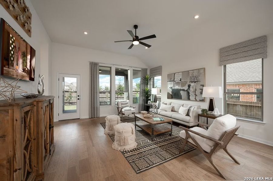 Furnished interior view inside a new home in The Parklands, Schertz (Image 8).