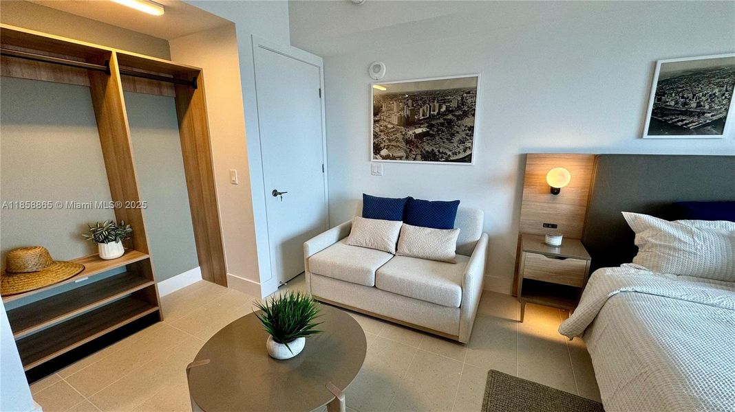 Furnished interior view inside a new home in , Miami (Image 12).