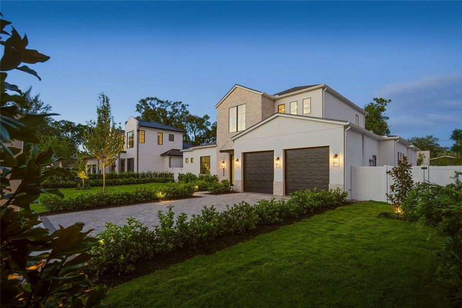 Front exterior of a new home in , Winter Park, FL, highlighting curb appeal (Image 25).