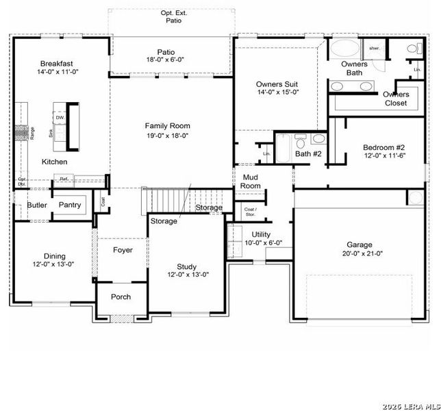 2D floor plan layout of this home in Villas Las Flores, Floresville, TX (Image 2). 2D floor plan layout of this home in Villas Las Flores, Floresville, TX (Image 2).