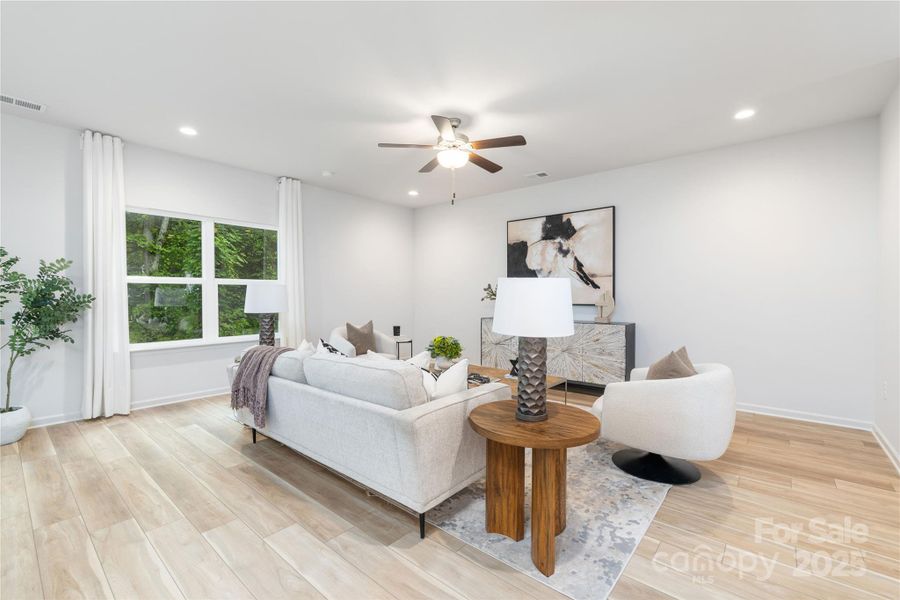 Furnished interior view inside a new home in Northway at Echo Glen, Charlotte (Image 17).