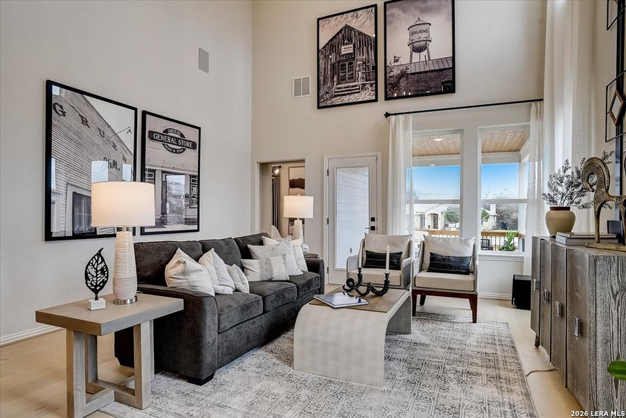 Furnished interior view inside a new home in Casinas at Gruene, New Braunfels (Image 31).